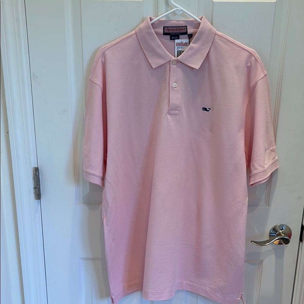 Vineyard Vines Men's Pink Polo Shirt NWT